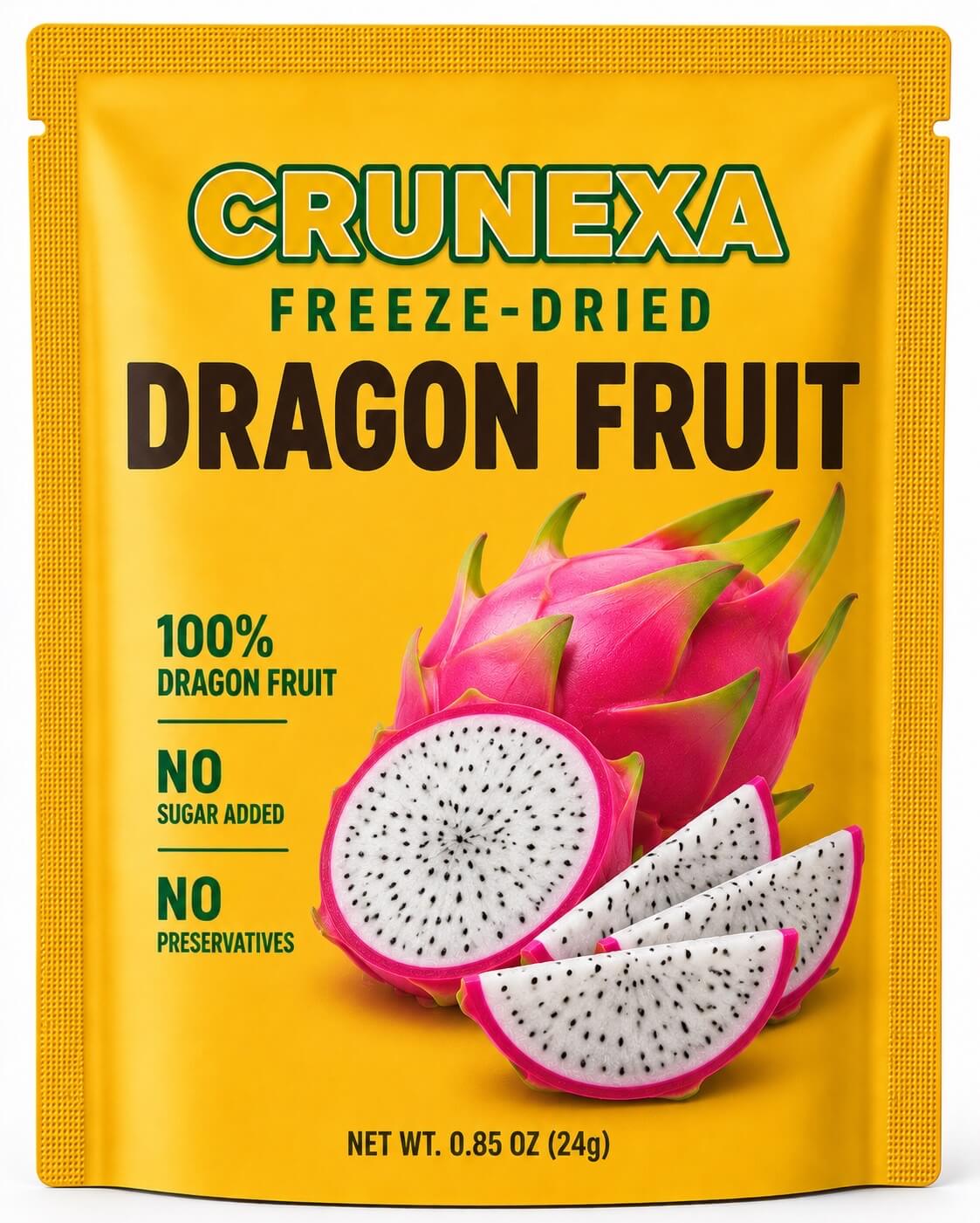 Freeze-Dried Dragon Fruit Slices